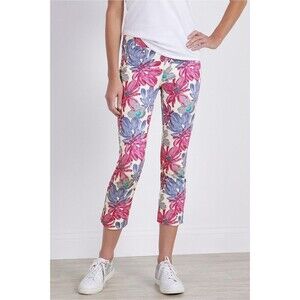 Soft Surroundings Superla Stretch Pull-On Kalea Ankle Length Crop Pants Size L